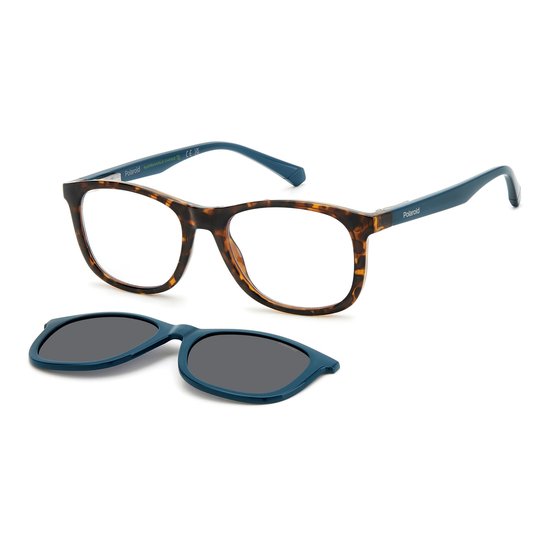 POLAROID Kinderen PLD 8054/CS YAP HAVANA TEAL 47/16/130 JUNIOR Zonnebrillen van Merkloos