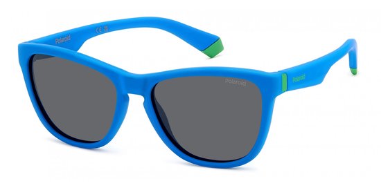 Polaroid Kinderen PLD 8056/S Matte blue 49/14/130 JUNIOR Zonnebrillen