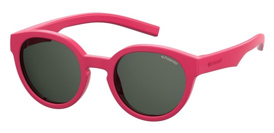 Polaroid® Onbreekbare Lichtgewicht Kinderzonnebril 4 - 8 jaar Brainy Pink UV-Bescherming Kinderbril van Merkloos
