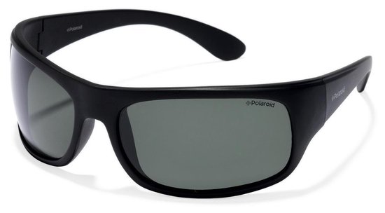 Polaroid Onbreekbare Unisex Polariserende Flex Zonnebril Zwart Sportzonnebril Flexibel Buigbare Bril van Polaroid