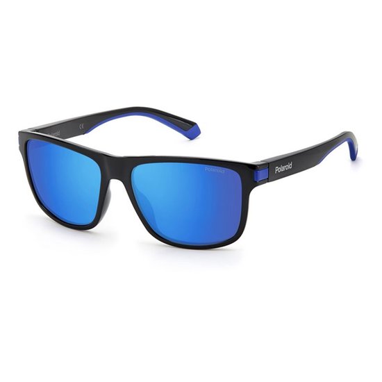 Polaroid PLD 2123/S D51 5X - Black/Blue - Zonnebril - Zwart van Polaroid