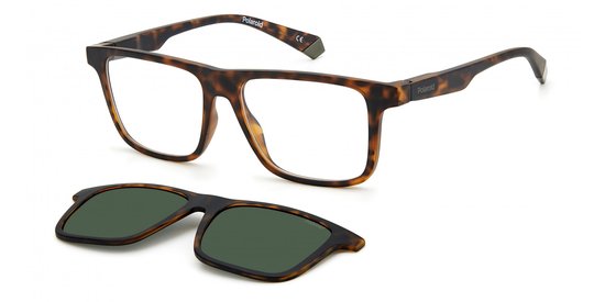 Polaroid PLD 2131/CS Matte havana 55/16/140 MAN Zonnebrillen van Merkloos