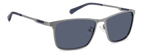 Polaroid Pld 2159/G/S/X Rechthoekig Metaal Polariserend Heren Zonnebril van Polaroid