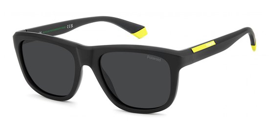 Polaroid PLD 2163/S Matte black yellow 54/18/145 UNISEX Zonnebrillen