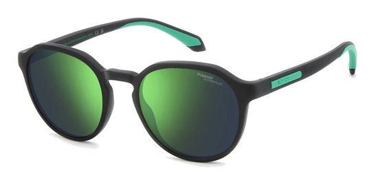 Polaroid PLD 2170/S/X MATTE BLACK GREEN/GREEN MIRROR POLARIZED 52/20/145 Herrenbrillen Zonnebrillen van Merkloos