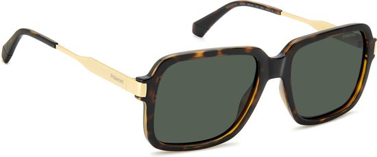 Polaroid Pld 6220/S/X Rechthoekig Kunststof Polariserend Heren Zonnebril van Polaroid