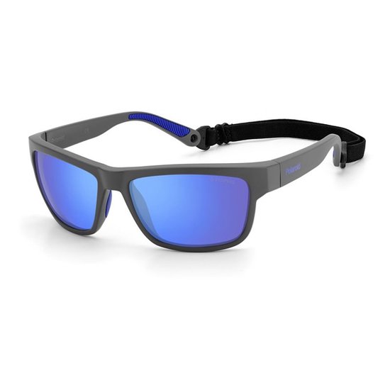 Polaroid PLD 7031/S RIW 5X - Matt Grey/Blue - Zonnebril - Grijs van Polaroid