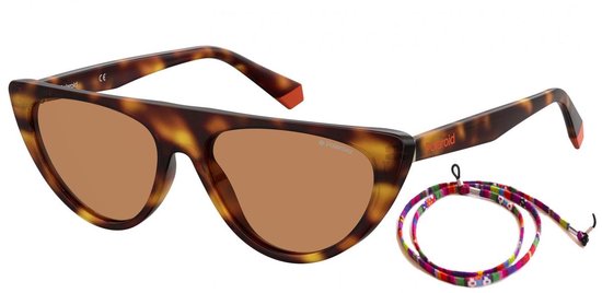 Polaroid Vrouwen Zonnebril PLD 6108/S Multicolor met zonnebrillenkoordje van Merkloos