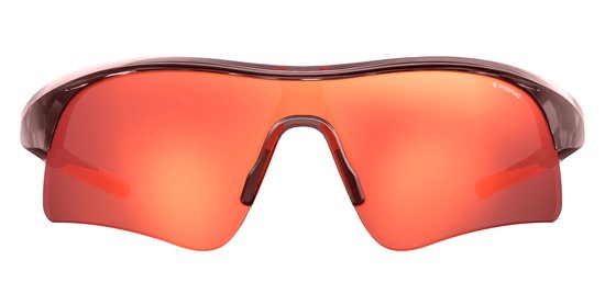Polaroid® XXL Orange Sports Master Grote Antislip Sport Zonnebril Hardloop Wielrenbril Wielrennen van Polaroid