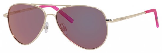 Polaroid Youth 8015 Zonnebril - Goud/Paars van Merkloos