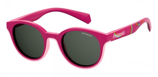 Polaroid Zonnebril 8036/s 1mu/m9 Junior Fuchsia Met Grijze Lens