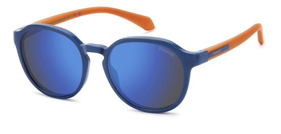 Polaroid Zonnebril PLD 8078/S Kinderen Blauw Polariserend Eco friendly Material van Merkloos