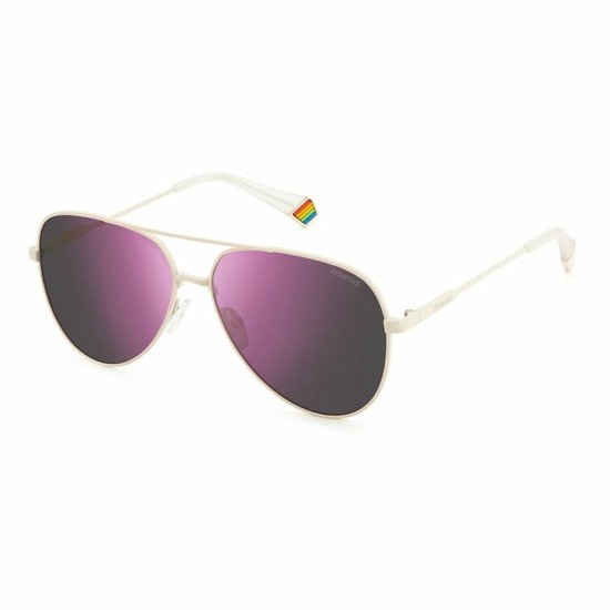POLAROID Zonnebril (PLD6187/S) Volwassenen Crème Volledig omrand Polarizerend; met spiegelglazen van Merkloos