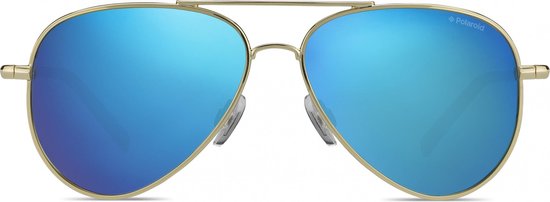 POLAROIDKIDS Zonnebril (PLD8015/N) Kinderen Goudkleurig Volledig omrand Polarizerend; met spiegelglazen van Polaroid