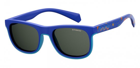 POLAROIDKIDS Zonnebril (PLD8035/S) Kinderen Blauw Volledig omrand Polarizerend van Polaroid