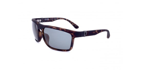 Police SPLF63M Matt dark havana 63/18/130 MAN Zonnebrillen van Merkloos