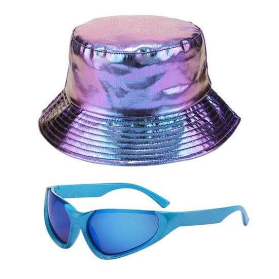 Punkhoed Waterdicht - Punk Zonnebril - Synthetisch Leer - Retro Hoed - Lichtgewicht - 1 Stuk - Punkaccessoires
