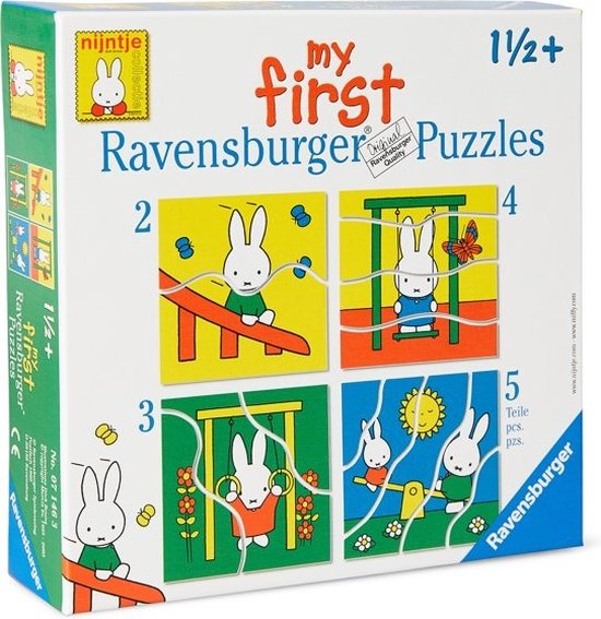 Ravensburger nijntje My First Puzzels -2+3+4+5 stukjes - kinderpuzzel van Ravensburger