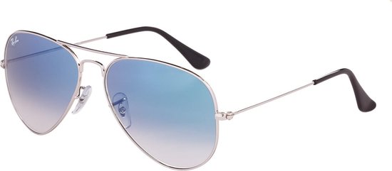 Ray-Ban 3025 Aviator Zonnebril - Zilver - Medium 58 mm van Merkloos