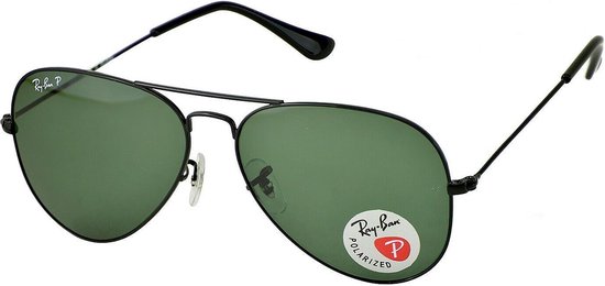 Ray-Ban Aviator RB3025  002/58 Zonnebril - Zwart - 58 mm