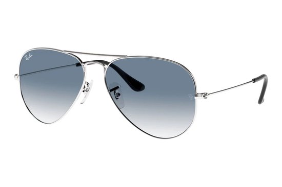 Ray-Ban Aviator RB3025 003/3F Zonnebril – Zilver/Licht Blauw Gradient – 62mm van Merkloos