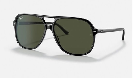 Ray-Ban Bill Black/ Green Maat: Large (60) - Zonnebril - - RB2198 901/58 van Ray-Ban