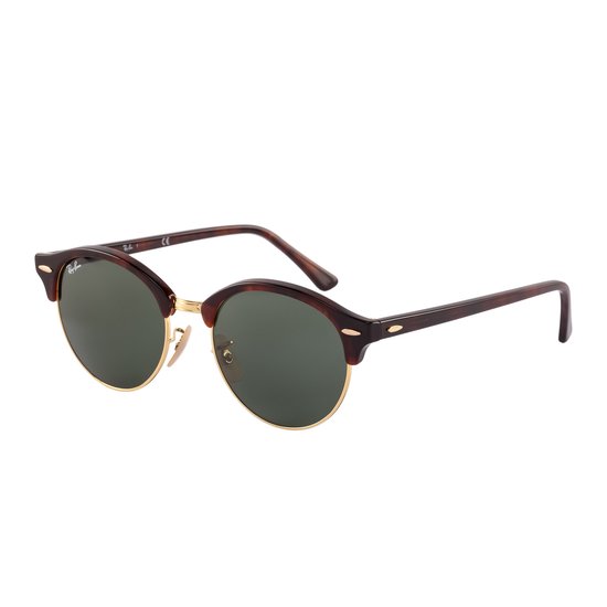Ray-Ban Clubround RB4246 990 - Zonnebril - Groen - 51 mm van Merkloos