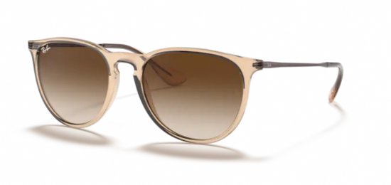 Ray-Ban Erika Transparent Light Brown Zonnebril  - BruinTransparant van Merkloos