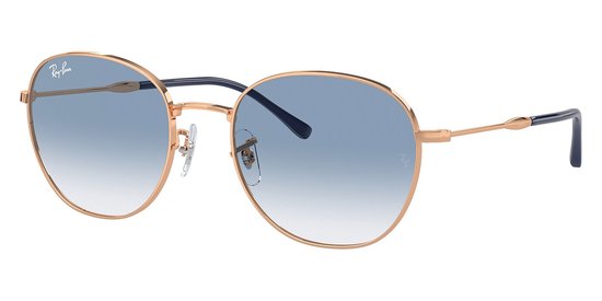 Ray Ban - Hexagonal - Rosegold - Clear Gradient Blue van Ray-Ban