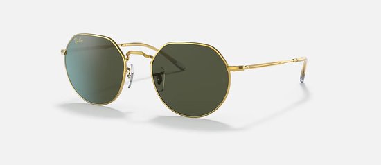 Ray-Ban Jack Legend Gold/ Green G15 Maat: Medium (53) - Zonnebril - - RB3565 919631 van Merkloos