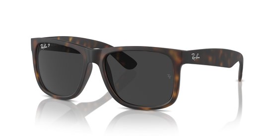 Ray Ban - Justin - Rubber Havana - Dark Grey Polar van Merkloos