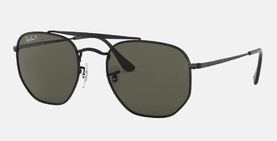 Ray-Ban Marshal Black/ G-15 Green Polarized Maat: Medium (54) - Zonnebril - - RB3648 002 58