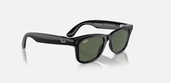 Ray-Ban | Meta - Wayfarer - 0RW4012-601/1M - Glanzend Zwart - Transitions Groen - Smartglasses van Merkloos