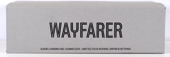 Ray-Ban: Meta Wayfarer - Large Glasses - Polarised Gradient Graphite - Matte Black van Merkloos