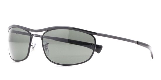 Ray-Ban Olympian I Deluxe RB3119M 002/58 - Zwart - Groen Gepolariseerd - Maat 62mm