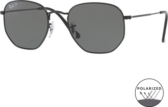 Ray-Ban Polar Green Gepolariseerde Zonnebril 0RB3548N 002/58 51 - Zwart