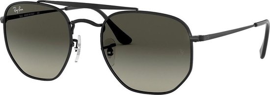Ray-Ban RayBan Marshal zonnebril - zwart montuur met donkergrijze klassieke lenzen - 51 mm - RB3648 002/B1 51-21
