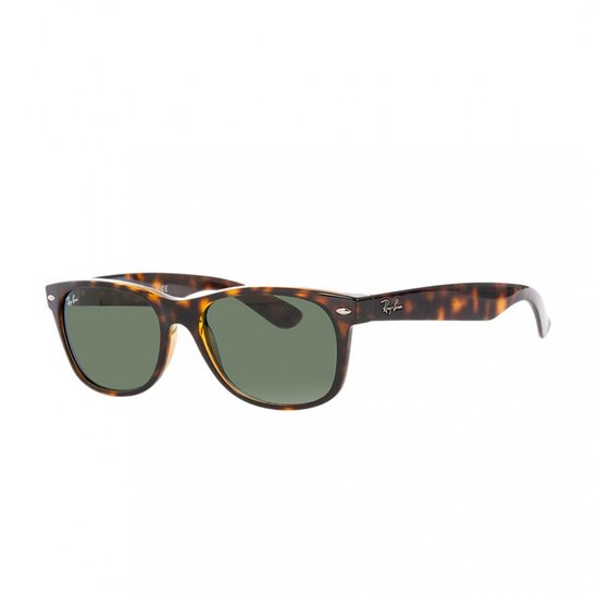 Ray-Ban RB2132 902L - New Wayfarer (Classic) - zonnebril - Tortoise / Groen Klassiek G-15 - 55mm van Merkloos