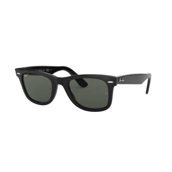 Ray-Ban RB2140 Original Wayfarer 901/58 Zonnebril - Black/Green Classic G-15 - Polarized - 54mm