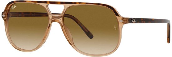 Ray-Ban RB2198 129251 Bill - Havana on Transparent Brown - Clear Gradient Brown van Merkloos