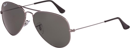 Ray-Ban RB3025 004/58 - Aviator (Classic) - zonnebril - Staalgrijs/Groen Klassiek G-15 - Polarized - 58mm
