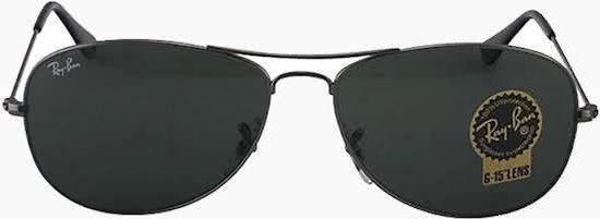 Ray-Ban RB3362 004 - Cockpit - zonnebril - Staalgrijs / Groen Klassiek G-15 - 59mm