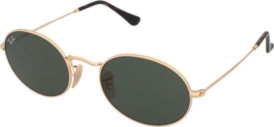 Ray-Ban RB3547N 001 Dames Zonnebril - Goud / Groen van Merkloos