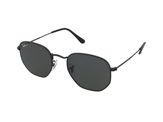 Ray-Ban RB3548N 002/58 - Hexagonal (Flat) - zonnebril - Zwart / Groen Klassiek G-15 - Gepolariseerd - 54mm