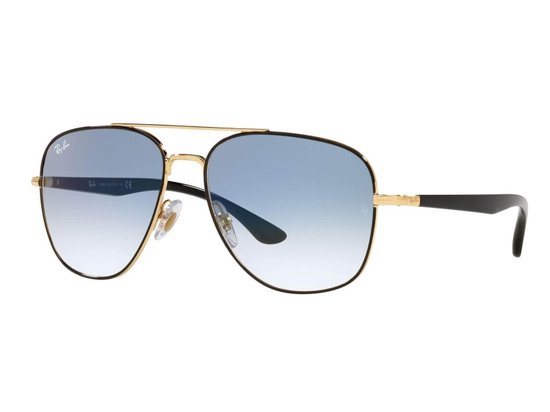 Ray Ban RB3683 - Black on Arista - Clear Gradient Blue 56MM