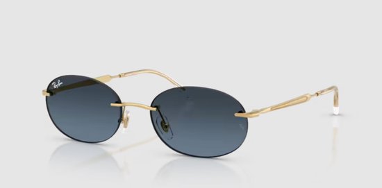 Ray-Ban RB3767 001/4C - Arista Goud - Blauw gradiënt donker grijs - Maat 54 (S) van Ray-Ban