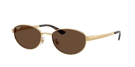 Ray-Ban RB3774D 001/73 - Arista Goud - Donker Bruin - Maat 55 (L)