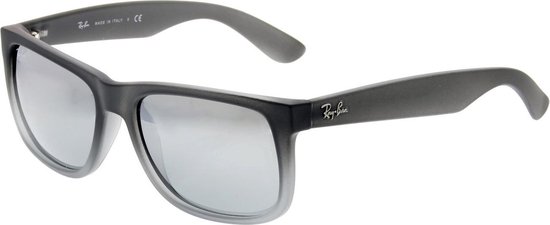 Ray-Ban RB4165 852/88 - Justin (Classic) - zonnebril - Grijs / Zilver Gradiënt Spiegel - 54mm van Merkloos