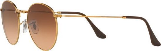 Ray-Ban Round Metal Unisex Zonnebril - Brons-koper / Roze-bruin van Merkloos