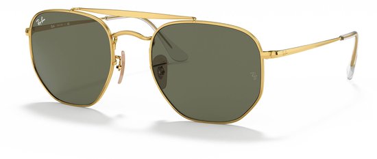 Ray-Ban The Marshal RB3648 Goud/Groen 54mm